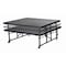 National Public Seating Stage Platform, 4 Ft. x 4 Ft. x 16"-24" Adjustable Height, Red Carpet TFXS48481624C-40 - alternate 4